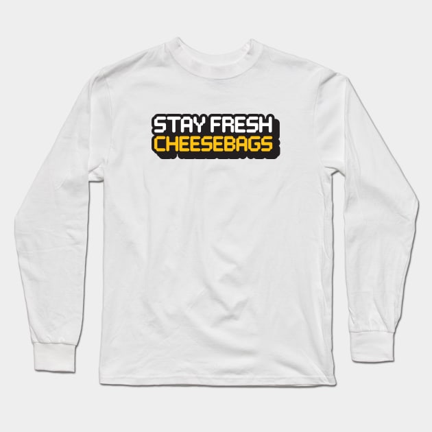 Stay Fresh Cheese Bags (8-Bit - Light) Long Sleeve T-Shirt by jepegdesign